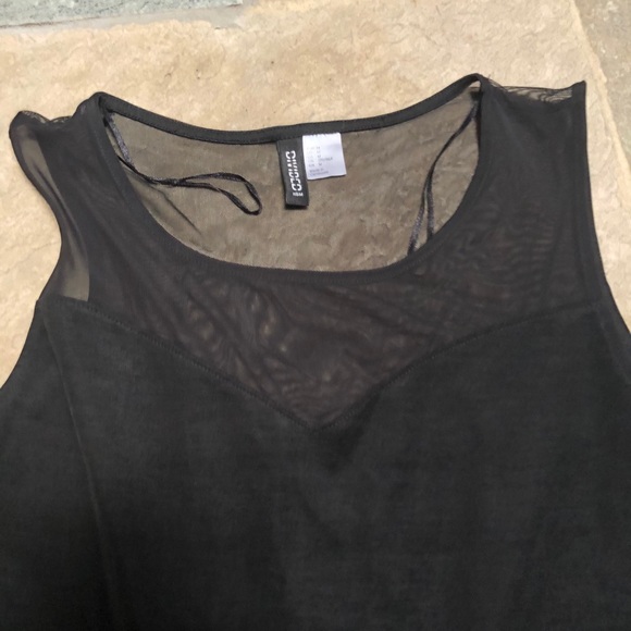 H&M black mesh dress - Picture 3 of 7